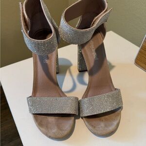Jeffrey Campbell Silver Embellished Heels